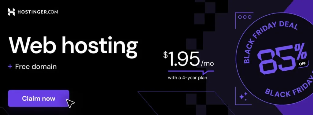 hostinger black friday sale