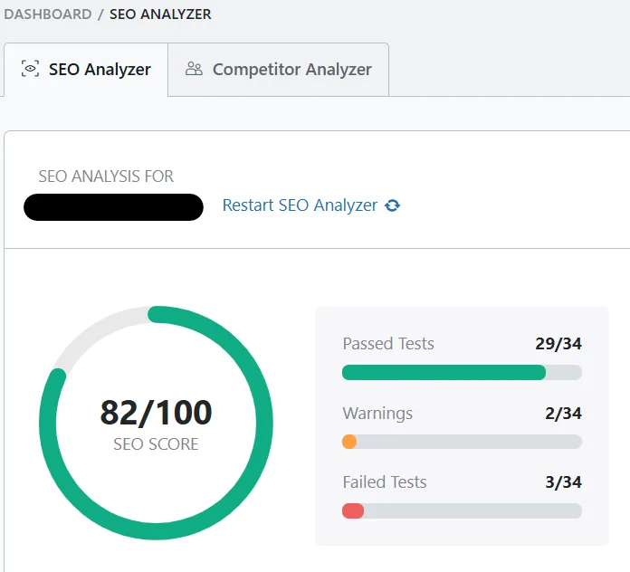 Rank Math SEO Analyzer